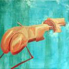 Brautmaschine 2, Eitempera und Öl, 50 x 40 cm